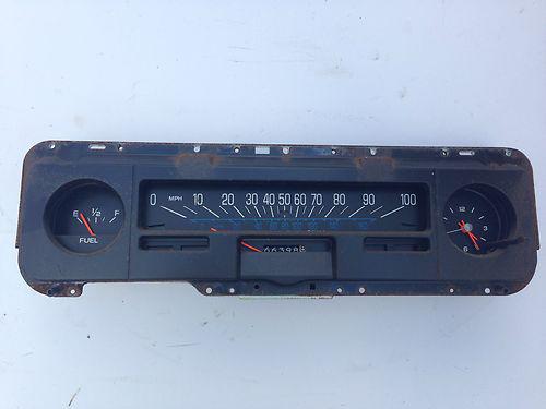 1975 chevy nova speedo cluster with clock
