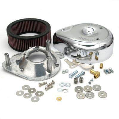 S&s super e/g teardrop air cleaner kit chrome harley fxrs-sp low rider 1987-1992