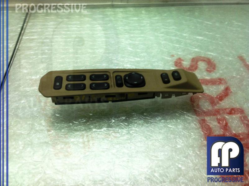 2003-07 cadillac cts srx driver left master window switch with wood grain oem