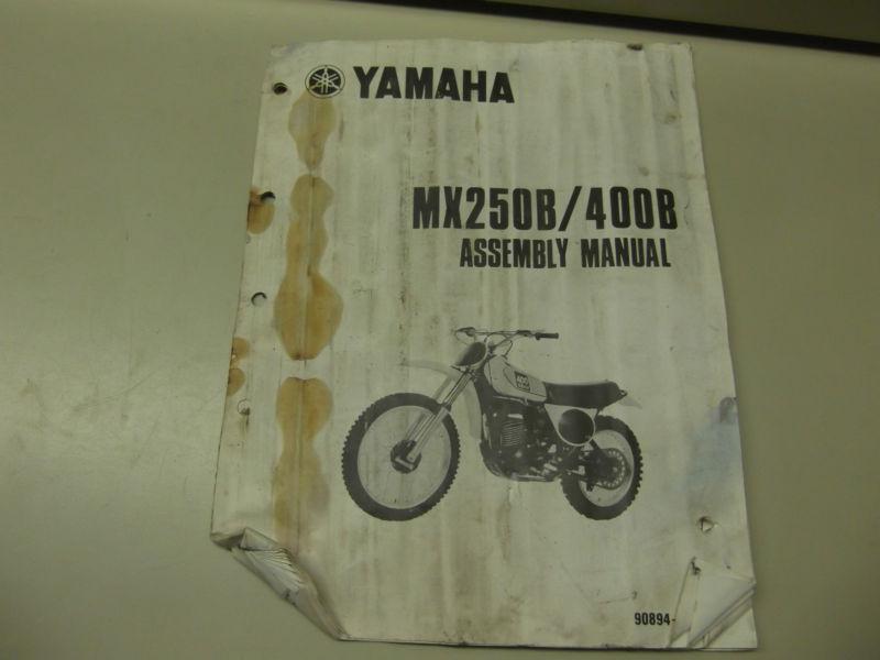 Yamaha 250b / 400b assembly manual yamaha motor co.,ltd