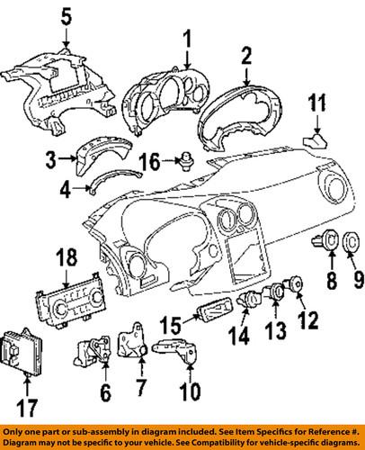 Gm oem 20943341 cluster & switches-control module