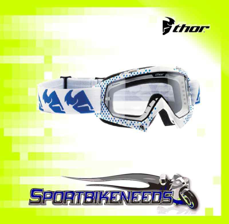 Thor enemy blue white diamond printed goggles adult