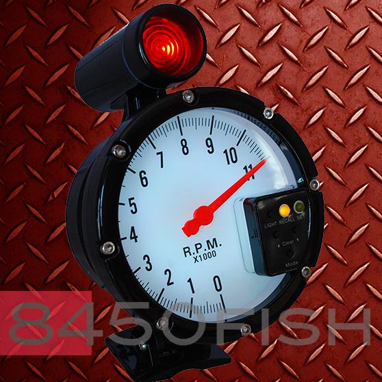 5" tachometer 11000 rpm shift light 7 color recall  stepper motor - 8210