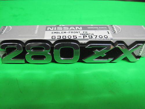 Datsun 280zx fender emblem chrome oem nissan