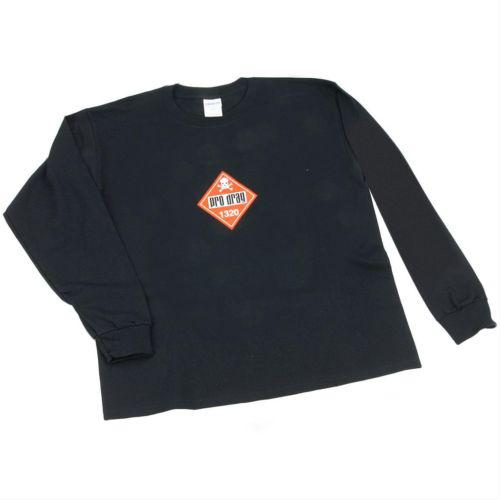 Pro drag t-shirt cotton long sleeve pro drag nitromethane black men's 2x-lg ea