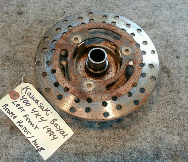 Kawasaki bayou 400 4x4  1994 left front brake rotor/hub