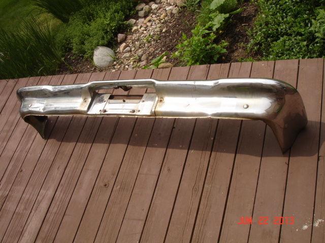 1958 pontiac rear bumper solid core bonneville star chief ?