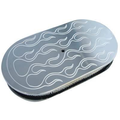 Spectre performance air cleaner 15" l x 8 1/4" w oval white paper element 4926