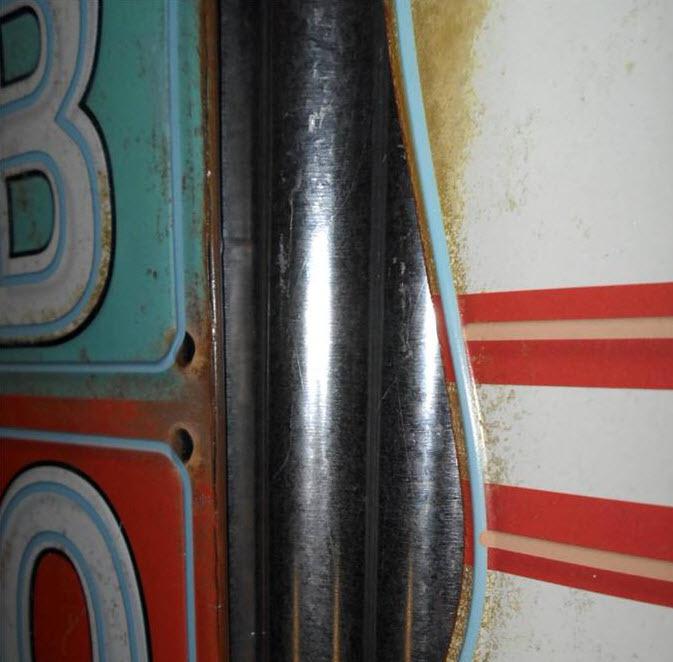 Large Vintage Bowling Alley Metal Sign