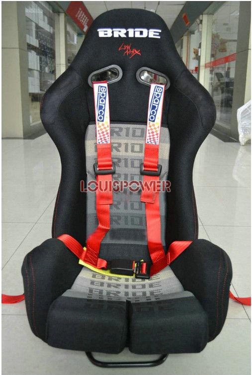 Bn 4-point 2" strap camlock racing safety seat belt buckle harness fit all car 