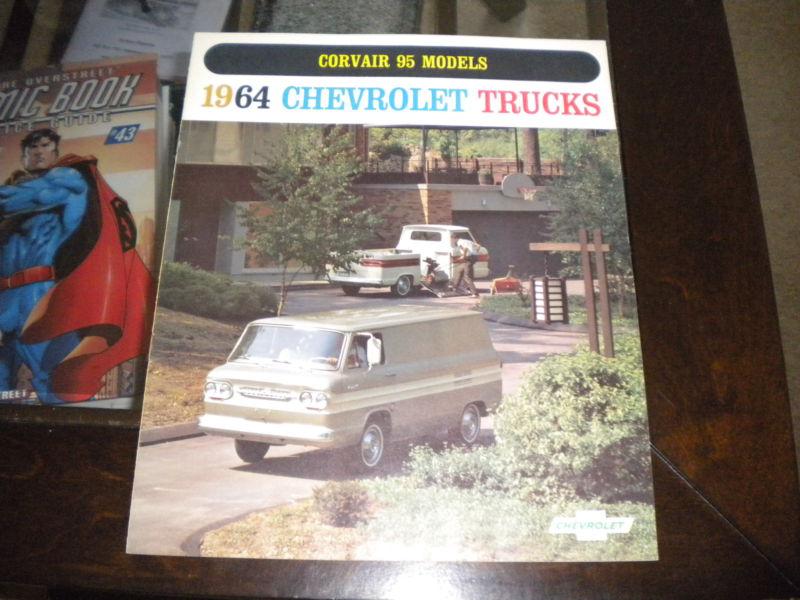 Find RARE 1964 Chevrolet Trucks Corvair 95 Models 8 pg brochure NICE