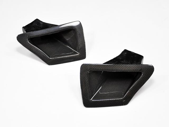 09 10 11 12 nissan 370z z34 bumper carbon fiber cold air intake duct scoop vent