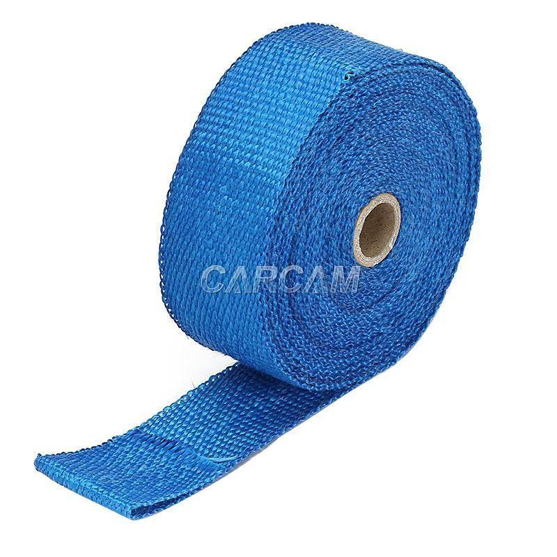 Blue wrap 5 metre roll exhaust insulating fireproof cloth tape downpip manifold