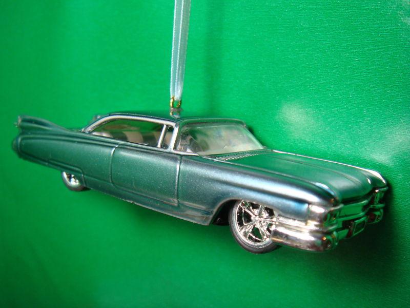 1959 '59 cadillac el dorado light blue lowrider christmas tree ornament