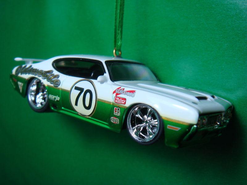 1970 '70 oldsmobile cutlass 442 racing christmas tree ornament
