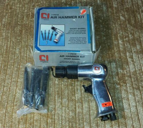 Automotve air hammer kit with 4 chisels in original box
