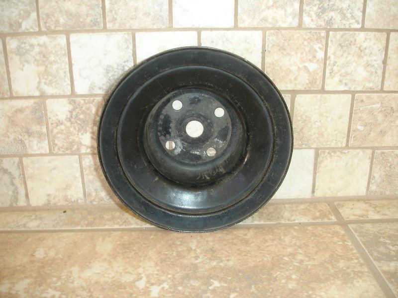 1969-1972 chevrolet long water pump fan pulley all v8 350 400 396 454 used