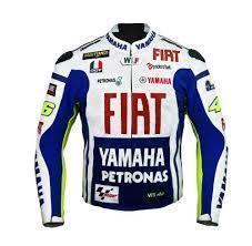 Valentino rossi motorbike motogp fiat yamaha racing leather jacket