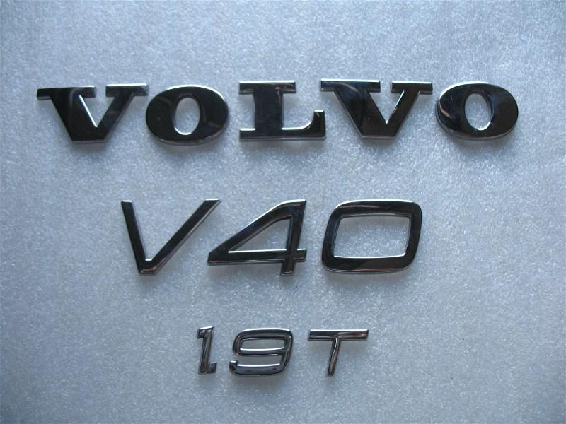 2000 volvo v40 1.9 1.9 t rear trunk chrome emblem logo decal set 00 01 02 03 04