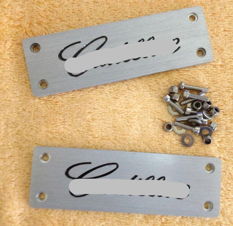 For cadillac logo car floor mat carpet emblem aluminum alloy 