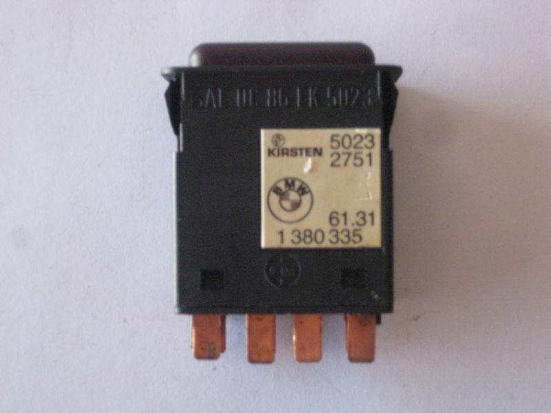 87 BMW 325e E30 HAZARD WARNING LIGHT SWITCH OEM 61311380347 , US $22.99, image 2