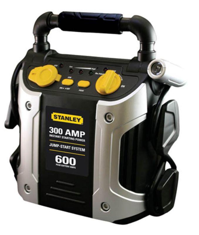 New stanley j309 600 peak/300 volt amp instant power pro car jump starter