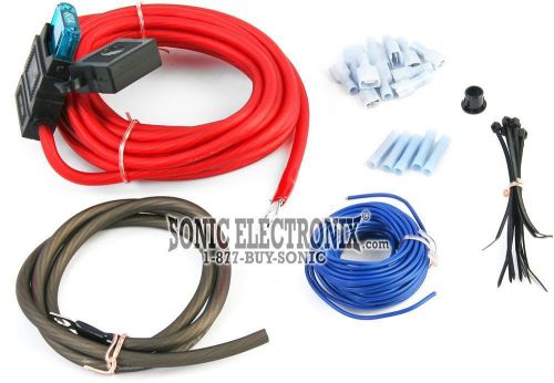 Rockford fosgate rfk8 8 awg gauge power amplifier/amp installation kit