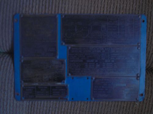 1953 willys jeep m38-a1 original dash/fender data plate matching numbers