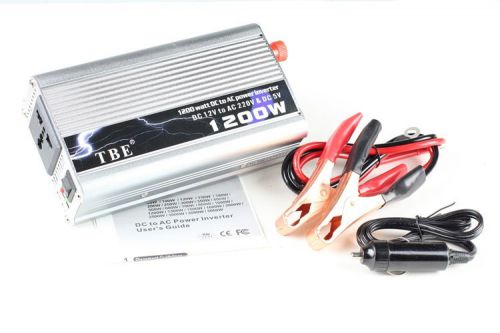 New car inverter dc 12v to ac 240v power adapter 1200w watt automative converter