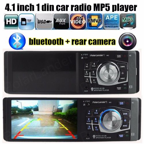 4.1'' hd car fm radio stereo bluetooth fm/usb/tf/eq mp3/wheel control head unit