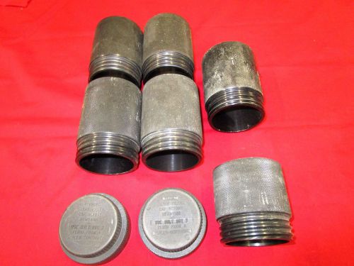 3"&amp;2"screw on reservoir extension &amp; caps for ford style master cylinders,vintage