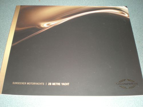 2011 sunseeker motoryachts 28 metre yacht marketing / specifications brochure