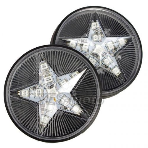 2 x motorcycle bike led brake running signal blinker indicator light star new