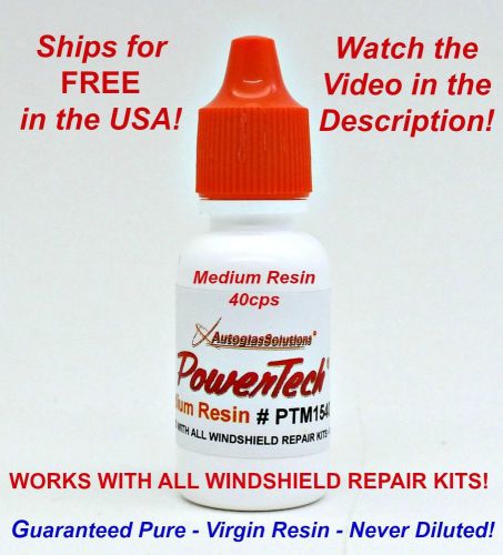 Powertech medium viscosity windshield repair resin .5oz