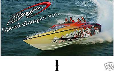 Baja boats banner #1 flag sign poster, islander, outlaw, performance