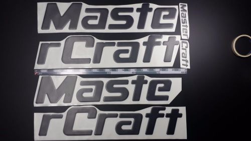 Mastercraft boat emblem 44&#034; stickers set black - adesivi barca - pegatinas barco