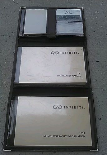 1995 infiniti j30 owners manual &amp; warranty info book with tri-fold case