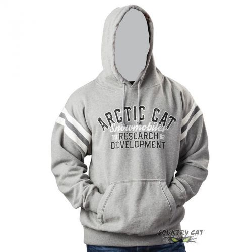 Arctic cat men&#039;s research and development hoodie sweatshirt - gray - 5269-71_
