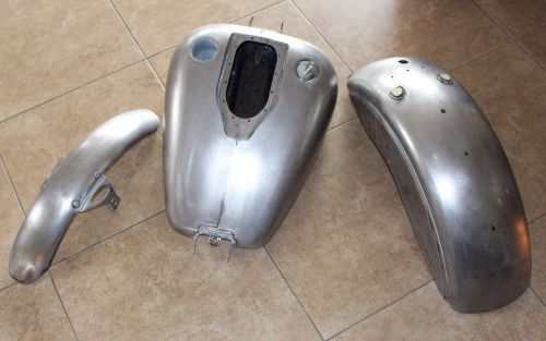 Rare harley davidson vintage(?) softail fatboy gas tank fender front rear nr