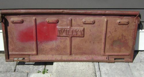 Vintage willys jeep tailgate --- 4 wheel drive --- 4wd --- wall art