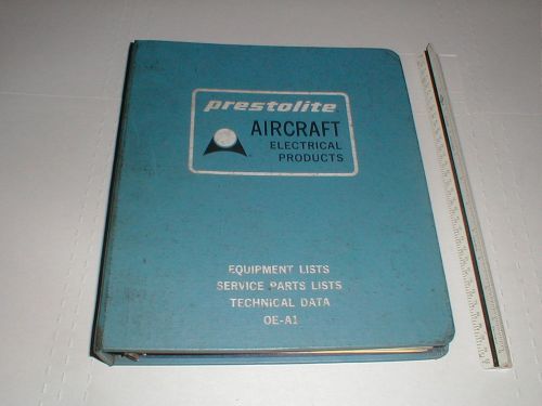 Autolite prestolite aircraft electrical manual service book airplane alternator