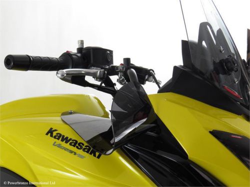 Kawasaki versys 650 15 16 wind air deflectors dark tint made in england (pb)