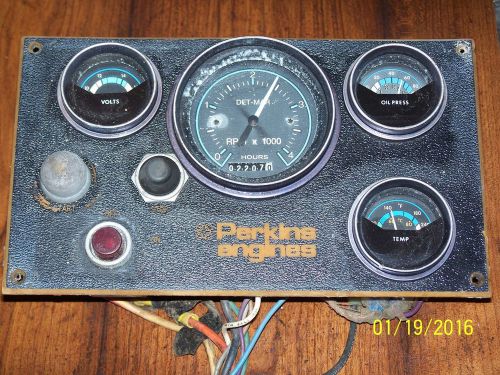 Perkins 4.108 diesel  control panel with 20 feet of wiring harness