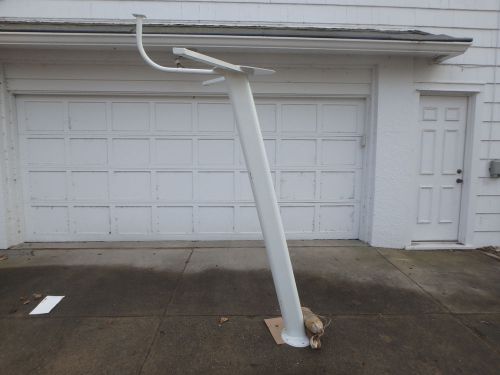 Marine antenna mast for large yacht or trawler mainship 74&#034; tall aluminum used