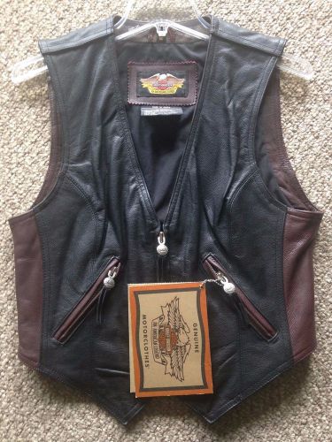 Authentic harley davidson 95 year anniversary leather vest medium