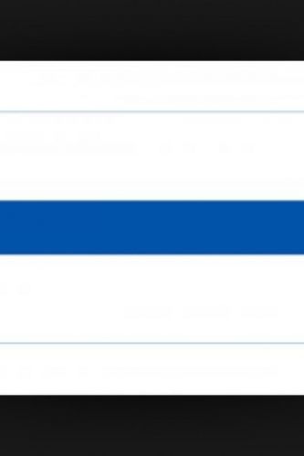 Thin blue line police reflective white background license plate tag metal blue