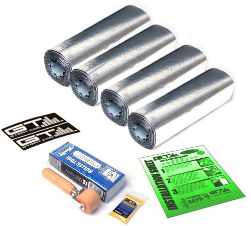 Two door kit 12" x 36" sheets gtmat pro 50mil car sound deadener+ dynamat roller
