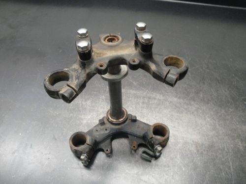 74 1974 yamaha 125 enduro motorcycle engine body triple tree handlebar clamp