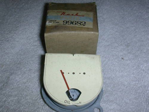 1939 nash oil pressure gauge nos #3489