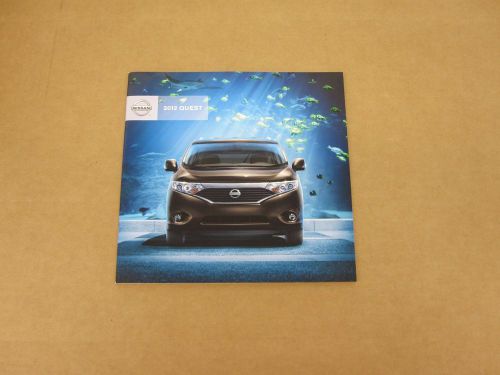 2012 nissan quest s sv sl le van minivan sales brochure dealer catalog